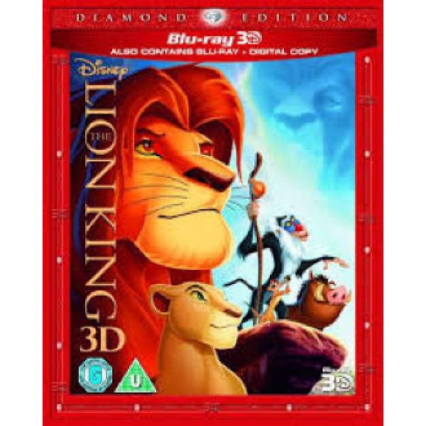 The Lion King 3D (3D Blu-Ray, 2D Blu-Ray and DVD) Blu-ray - New/Sealed